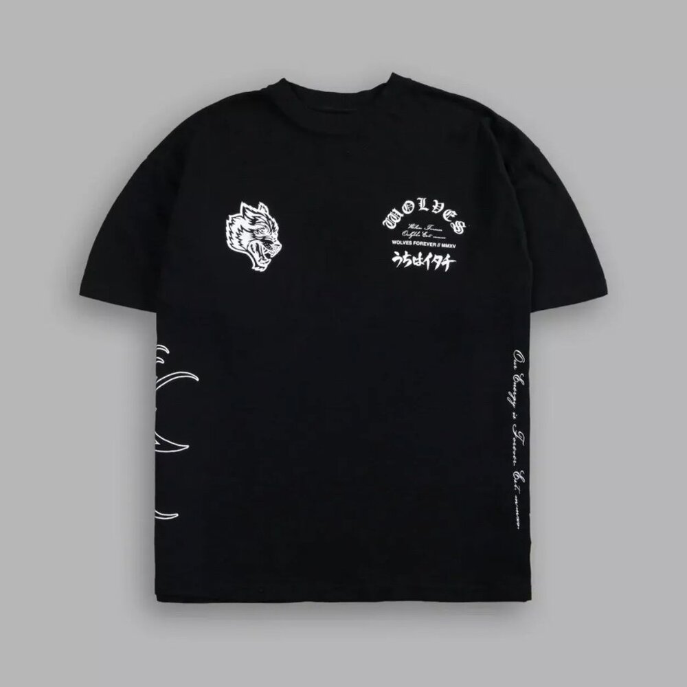 Darc Sport x Naruto - Itachi AKATSUKI "SIDE BY SIDE" OVERSIZED TEE L